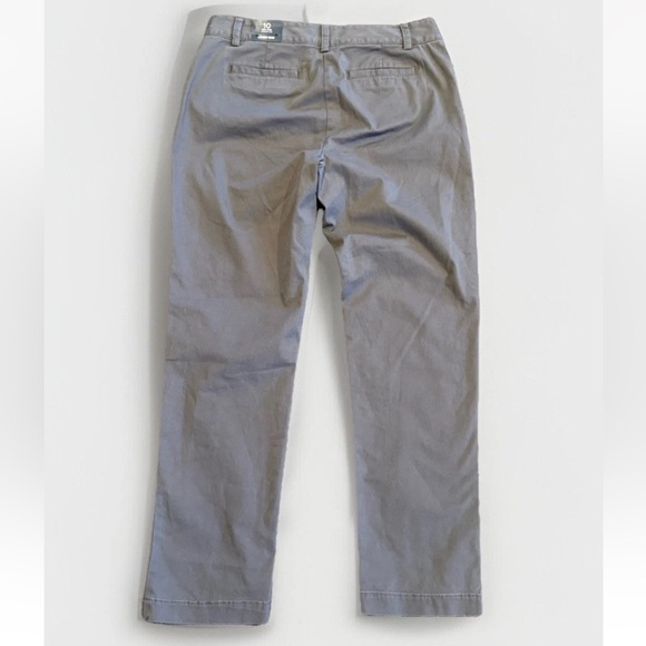 NWT Lands End Gray Mid Rise Straight Leg Pants. Size 10 - Picture 2 of 8
